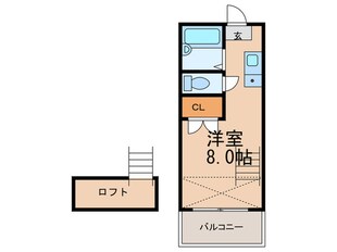 チェリーハイツＡ棟の物件間取画像